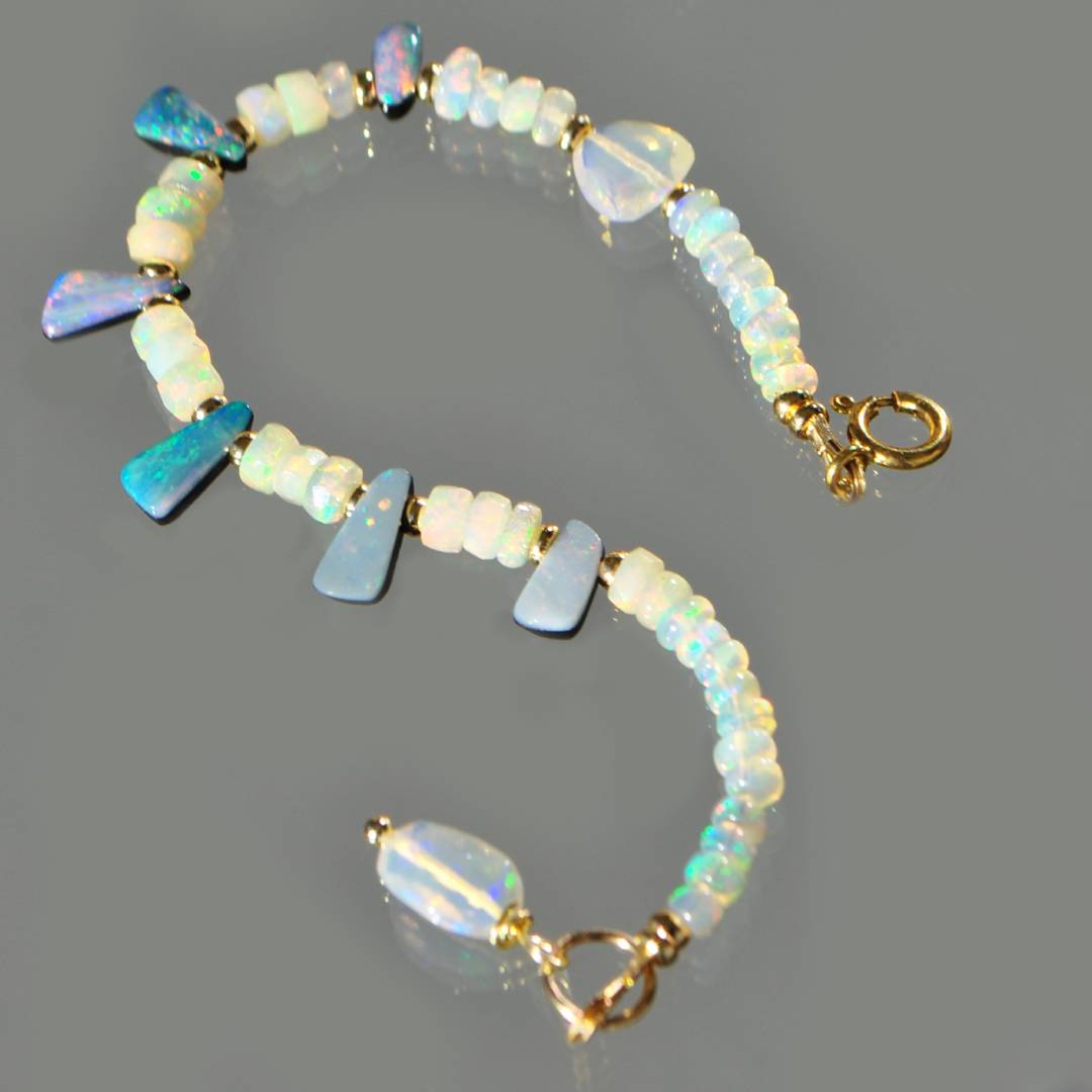 bracelet opale australienne double-7