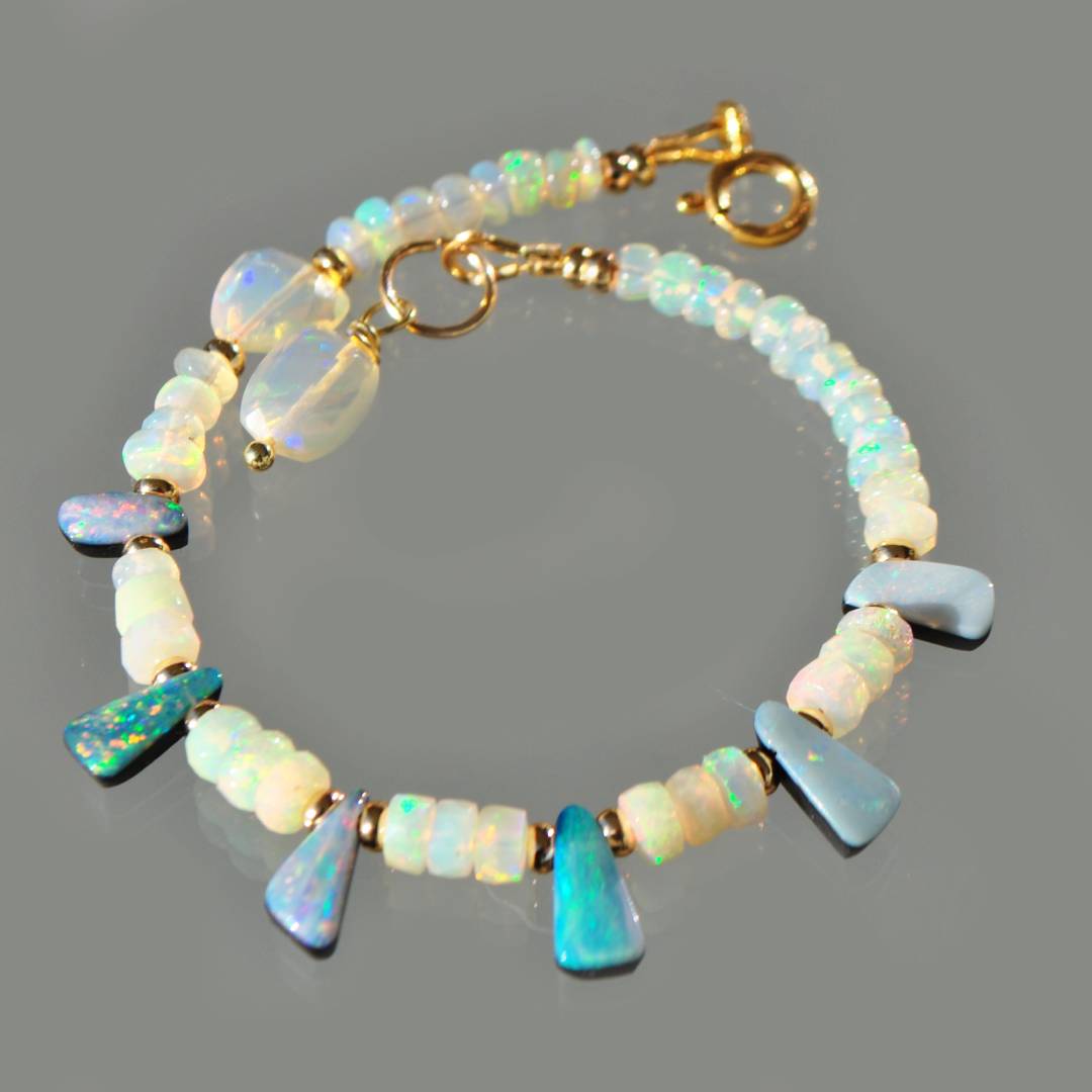 bracelet opale australienne doublet-5