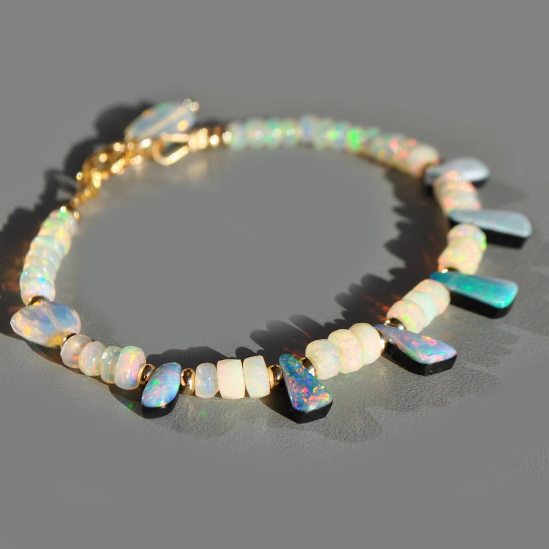 bracelet opale australienne doublet-4