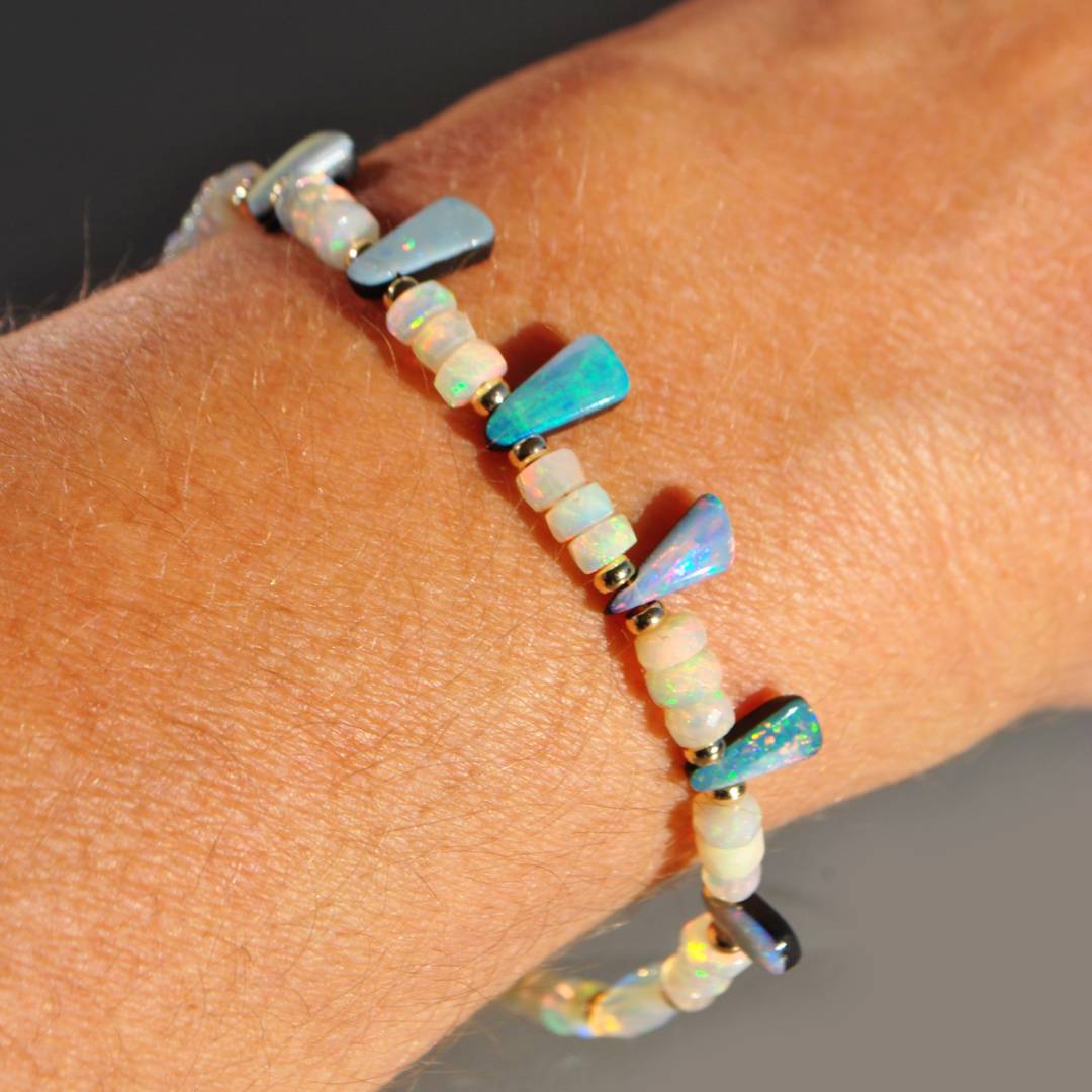 bracelet opale australienne doublet-8