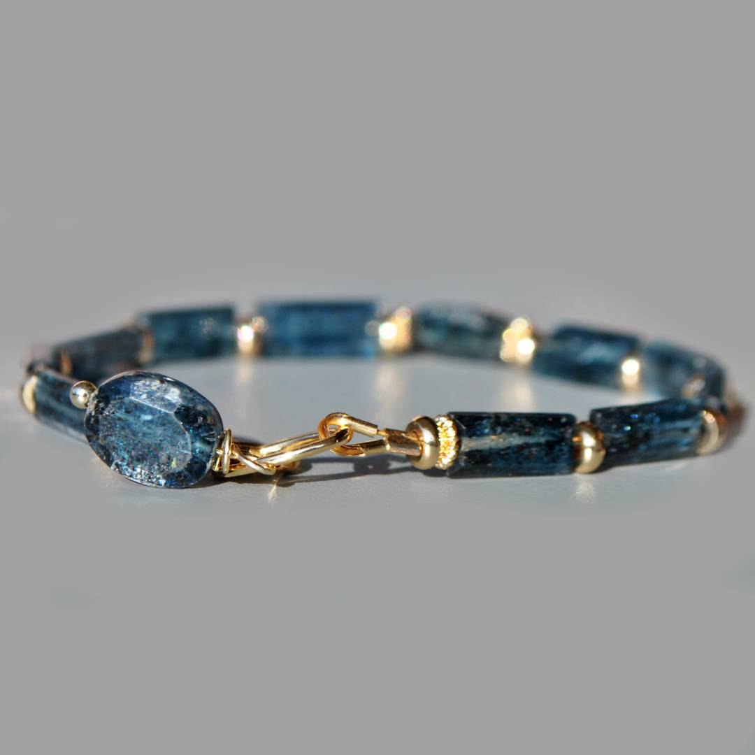 bracelet cyanite mousse nuggets-5