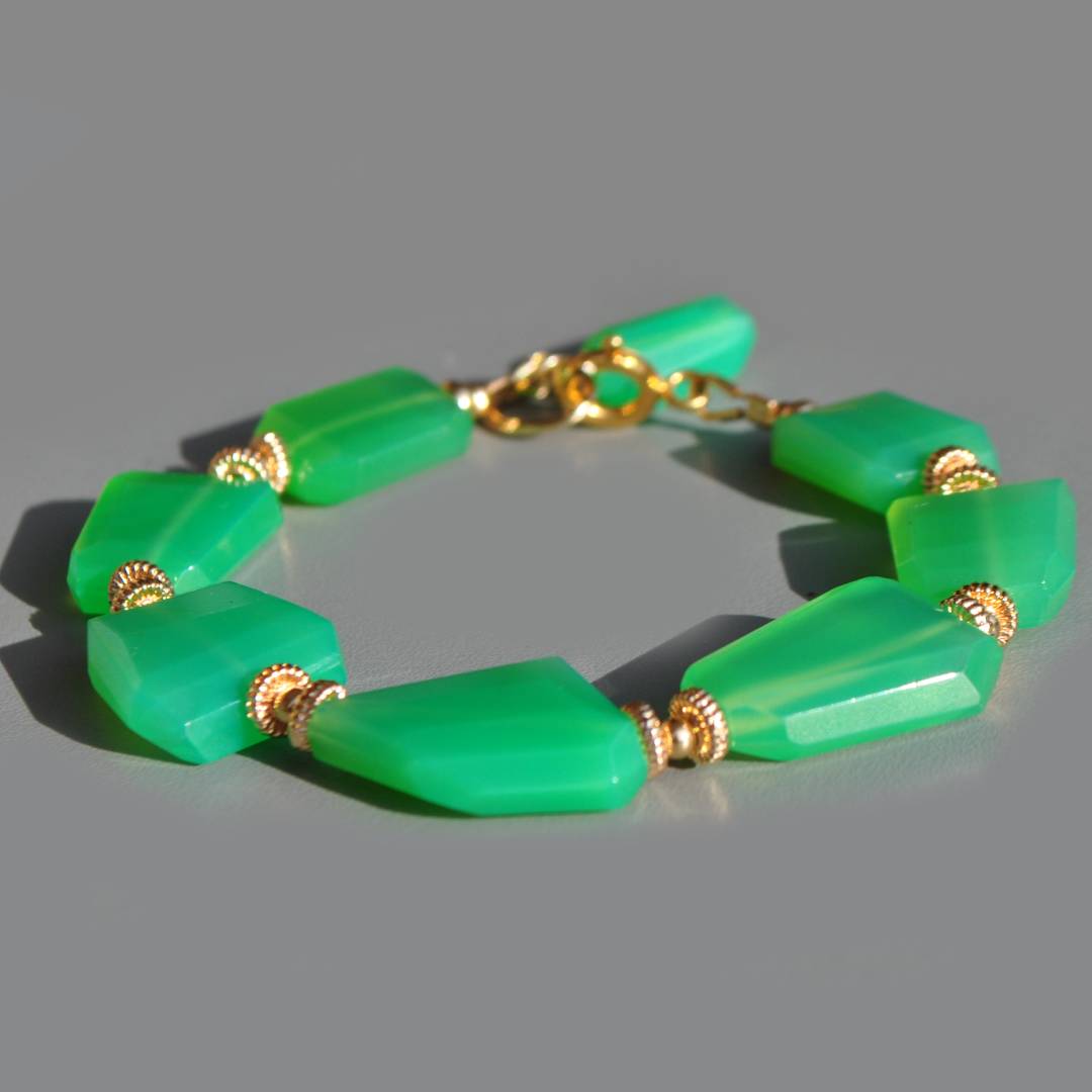 bracelet gros nuggets chrysoprase-2