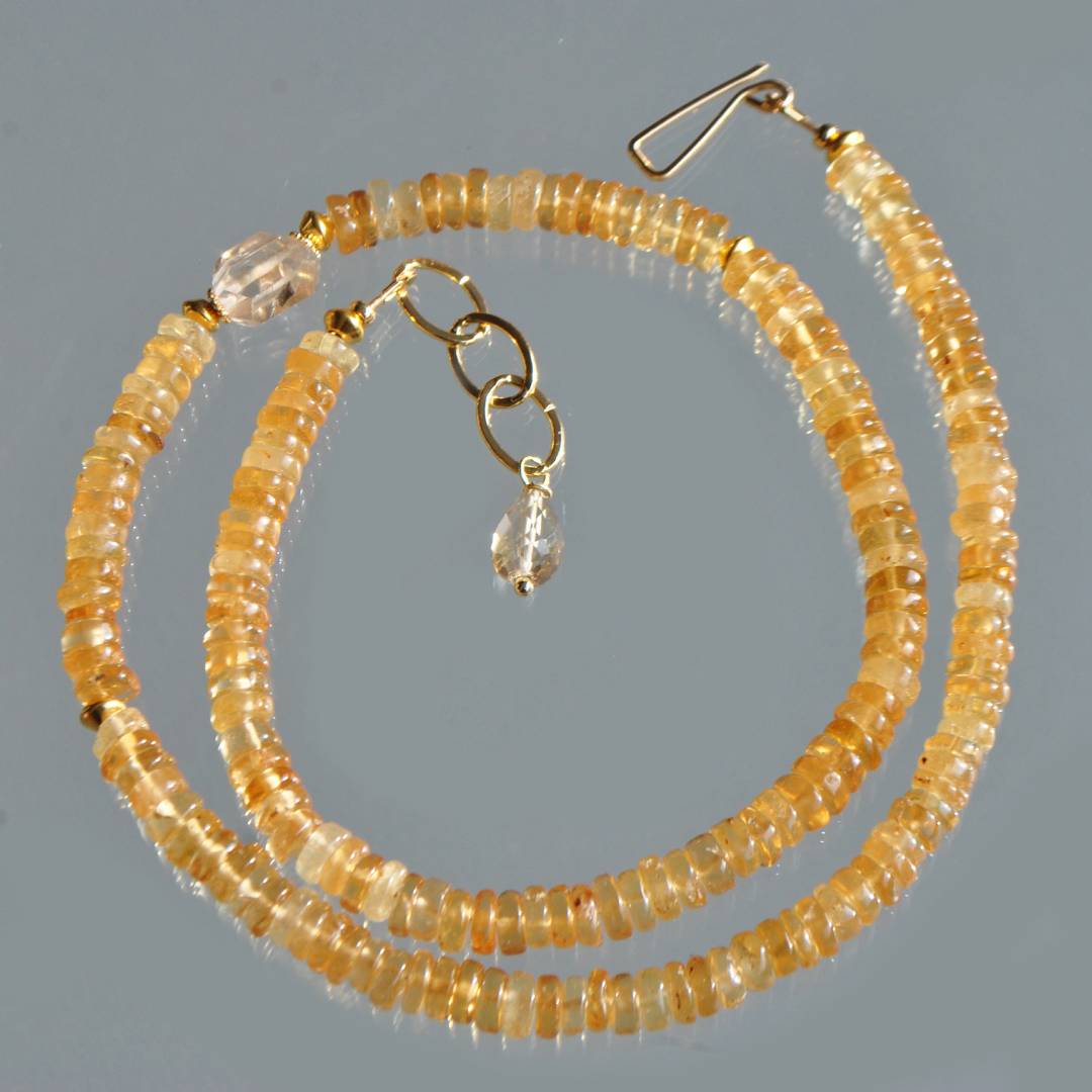 collier topaze imperiale pierre centrale taillée-6