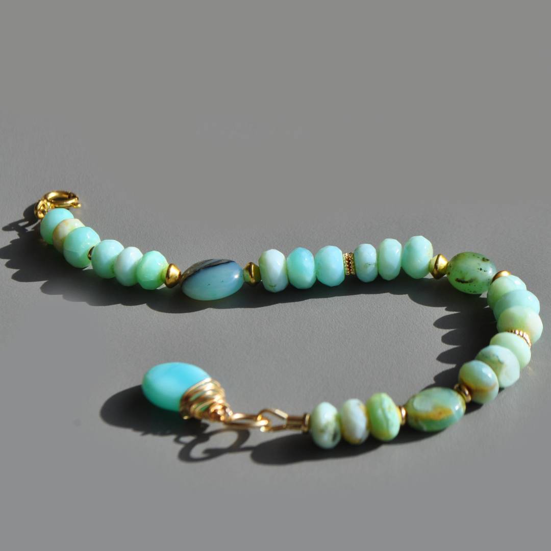 Antique Alliage D'argent Style Tibétain Bracelets Labradorite Naturelle De Pierres Precieuses 51mm