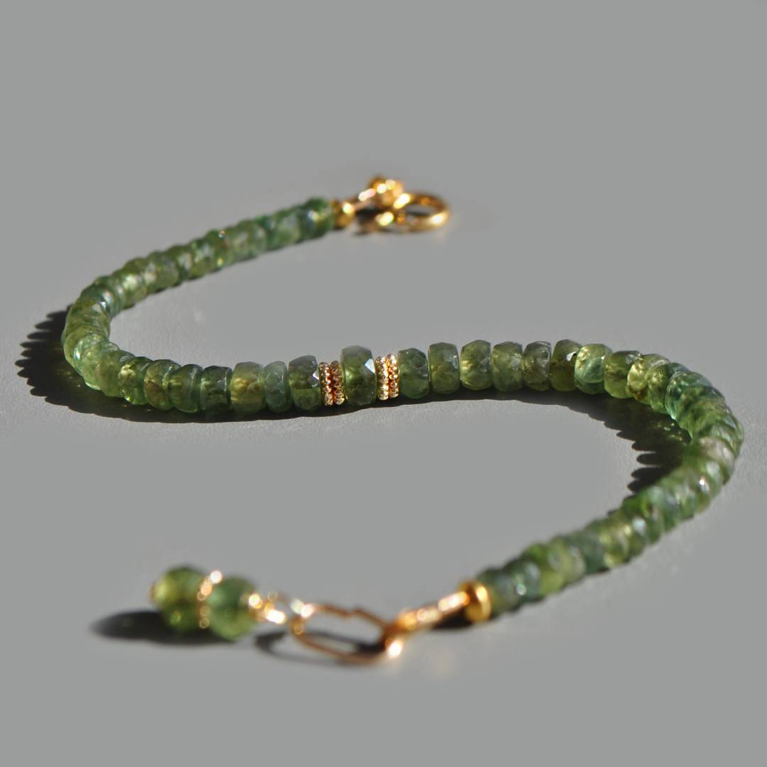 Bracelet Saphir vert-4