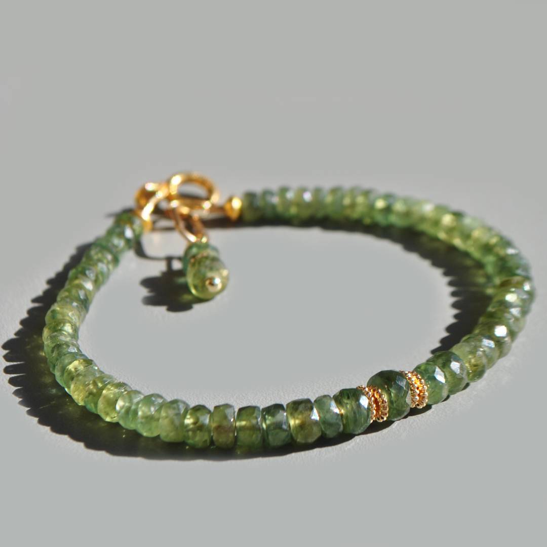 Bracelet Saphir vert-2