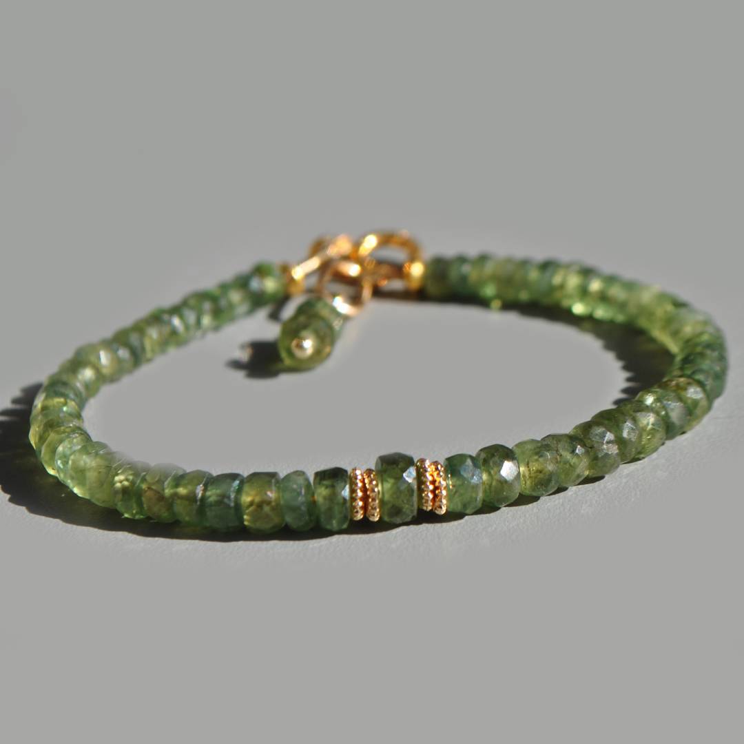 Bracelet Saphir vert