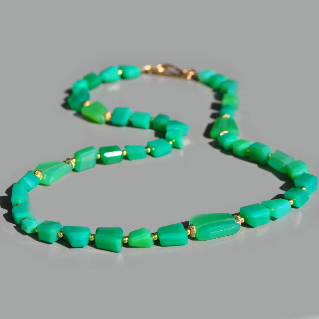 collier calcédoine vert chrysoprase-4