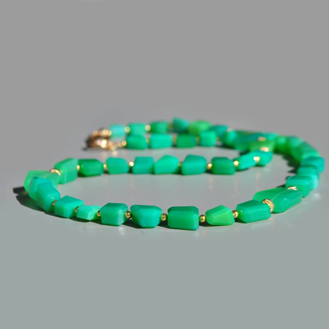 collier calcédoine vert chrysoprase-2