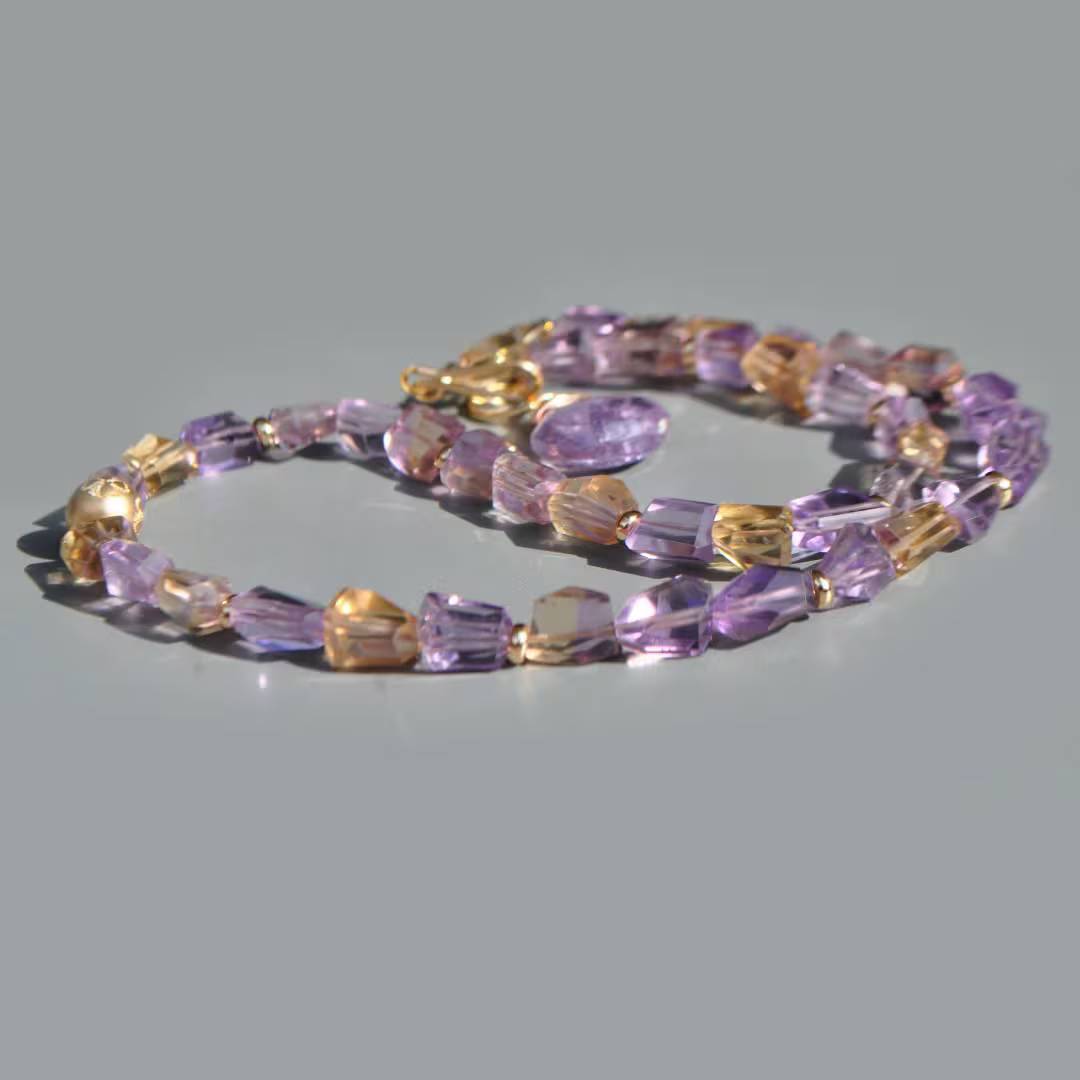 Collier amétrine gold filled(2)