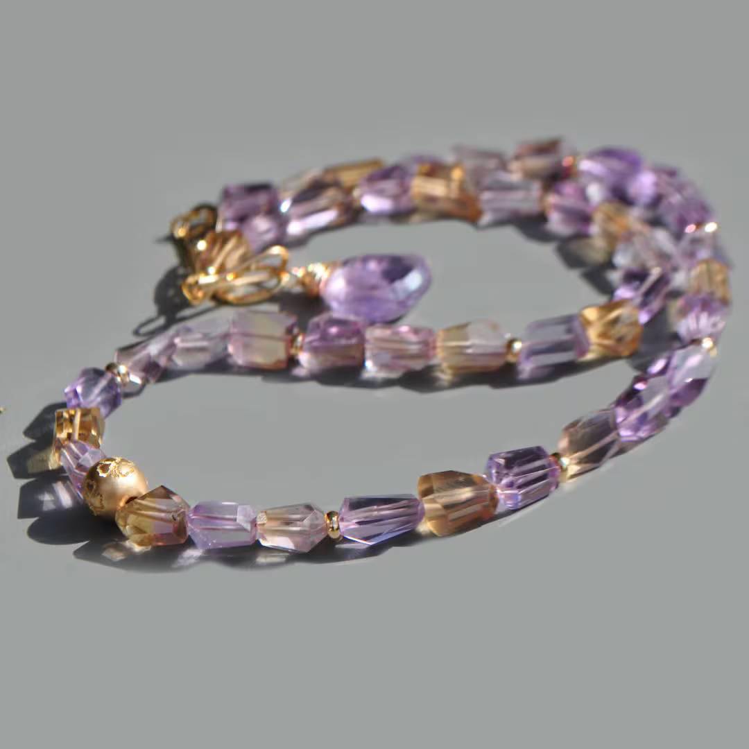 Collier amétrine gold filled(3)