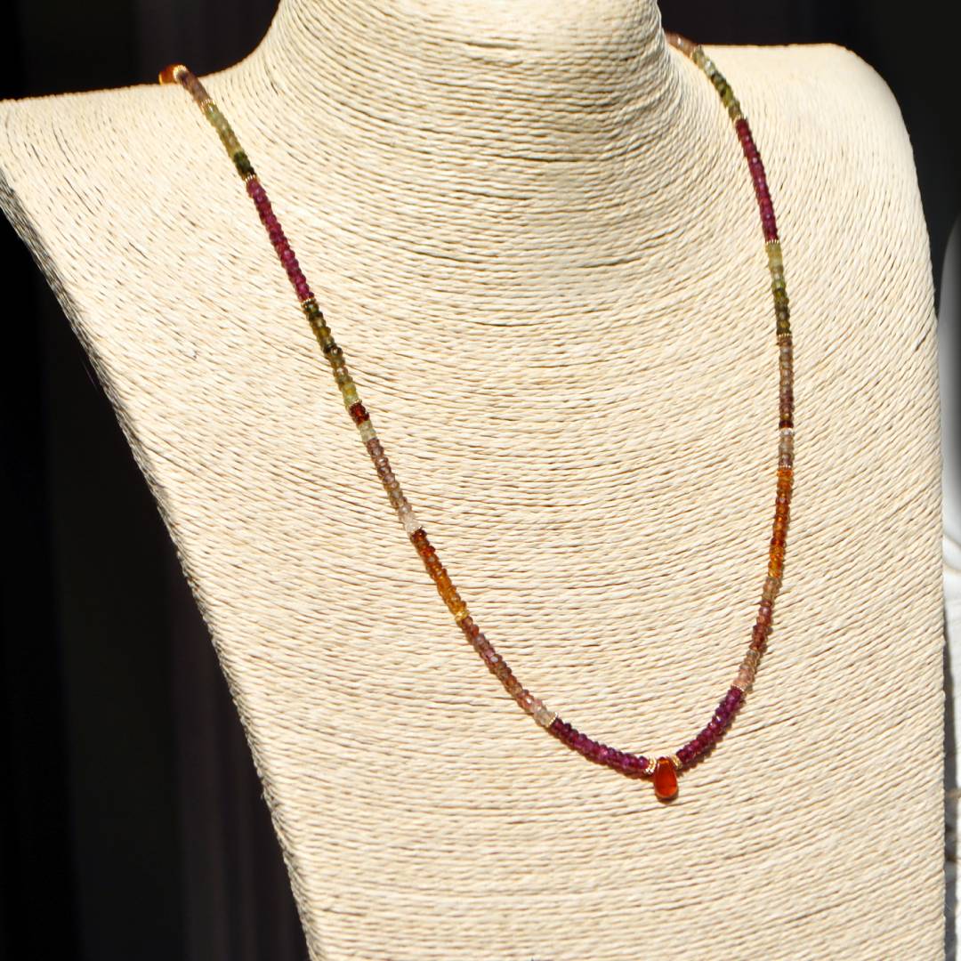 Collier long saphis Tunduru goutte(6)