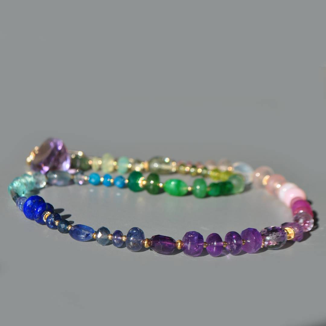 collier long multicolore arc en ciel(7)