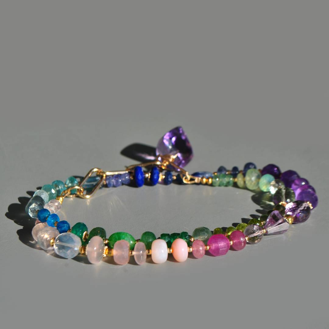 collier long multicolore arc en ciel(10)