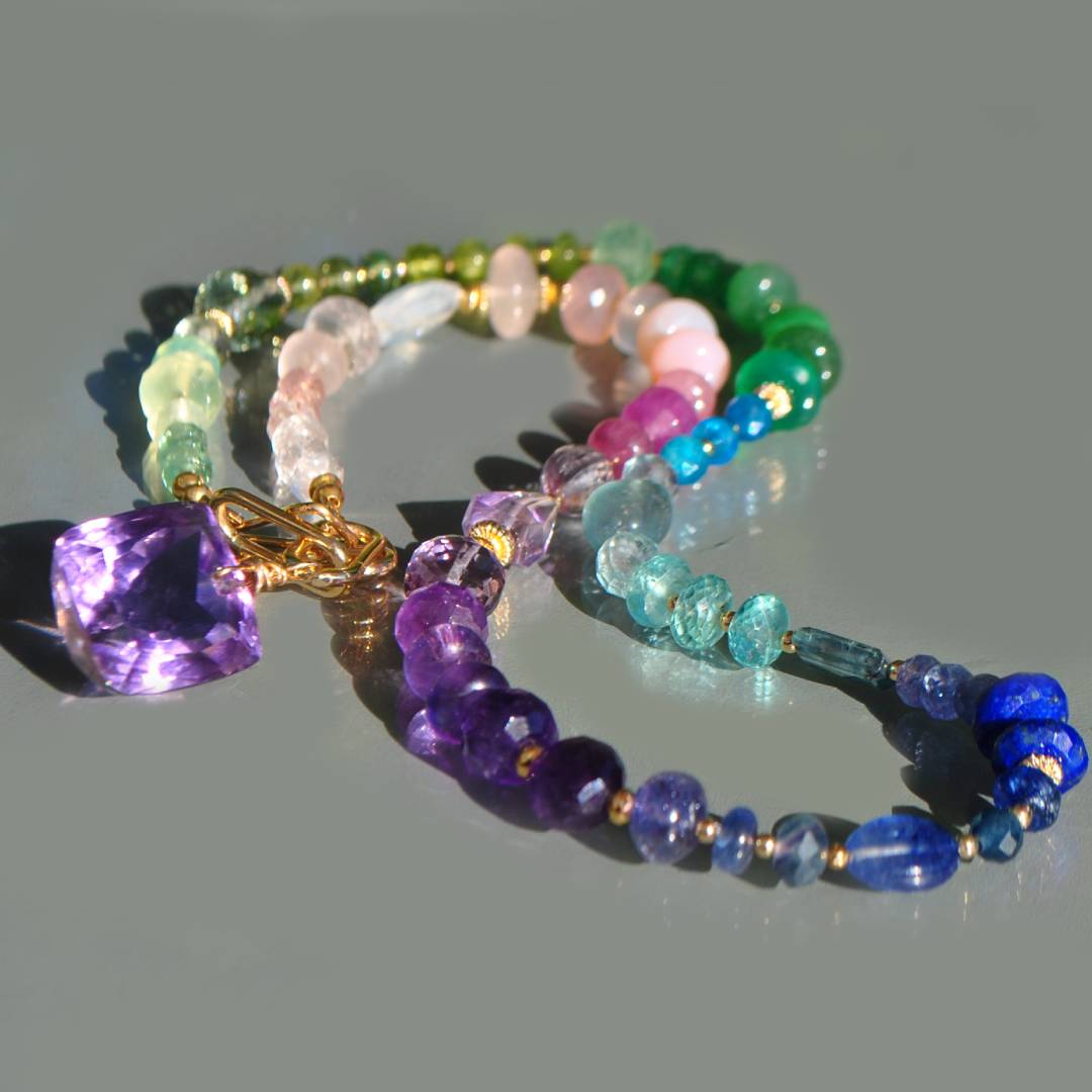 collier long multicolore arc en ciel(12)
