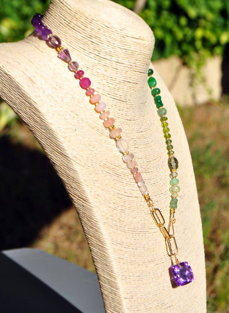 collier long multicolore arc en ciel(13)