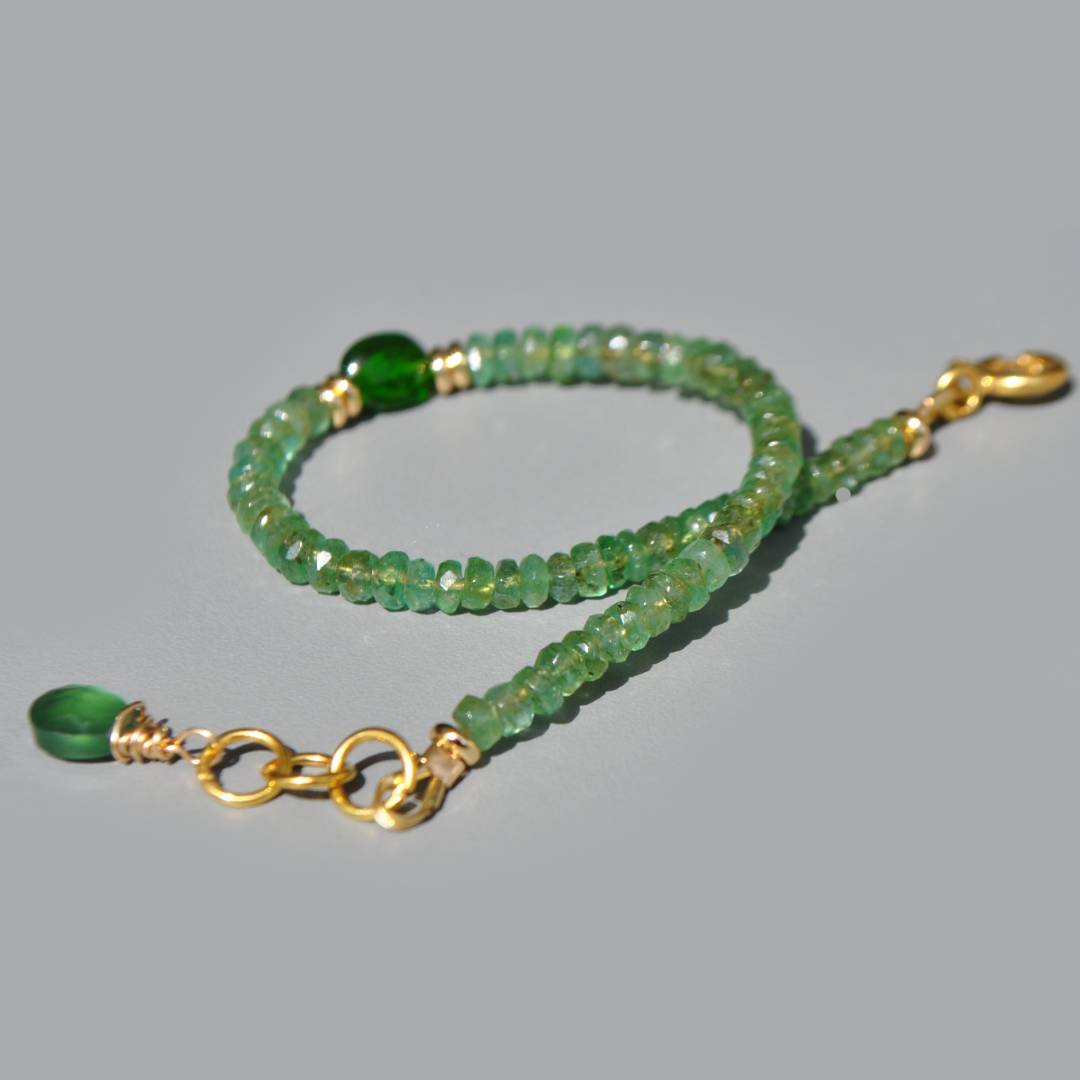 bracelet emeraude diopside