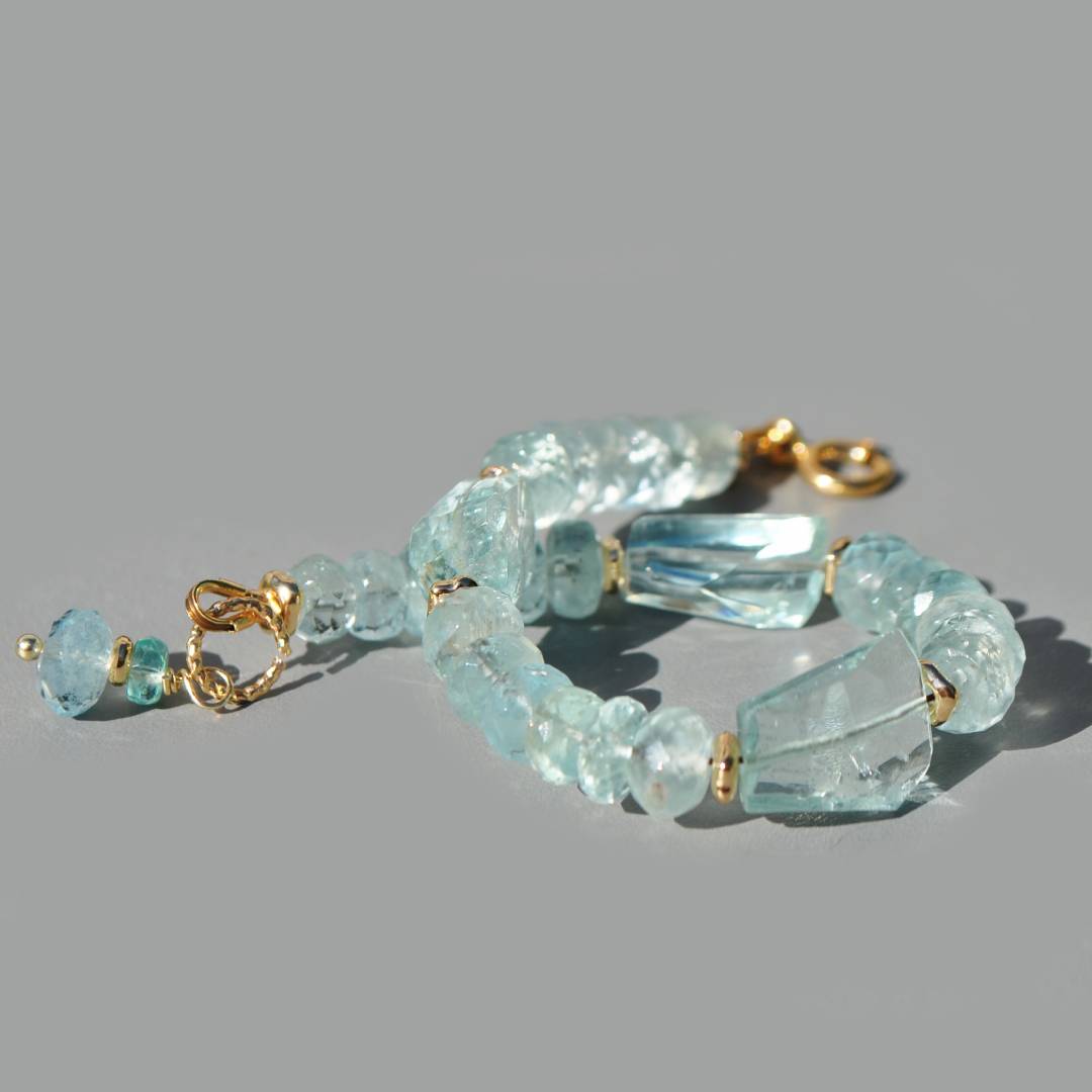 bracelet aigue marine pierre taillée(4)