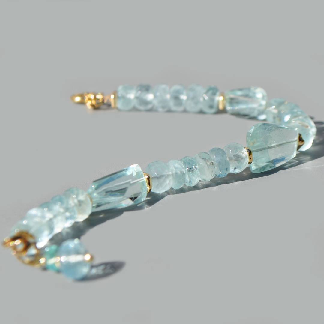 bracelet aigue marine pierre taillée(5)