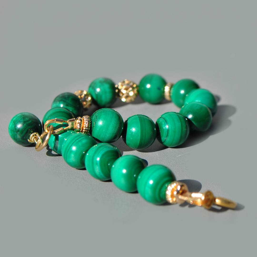 bracelet perle ronde Malachite(4)