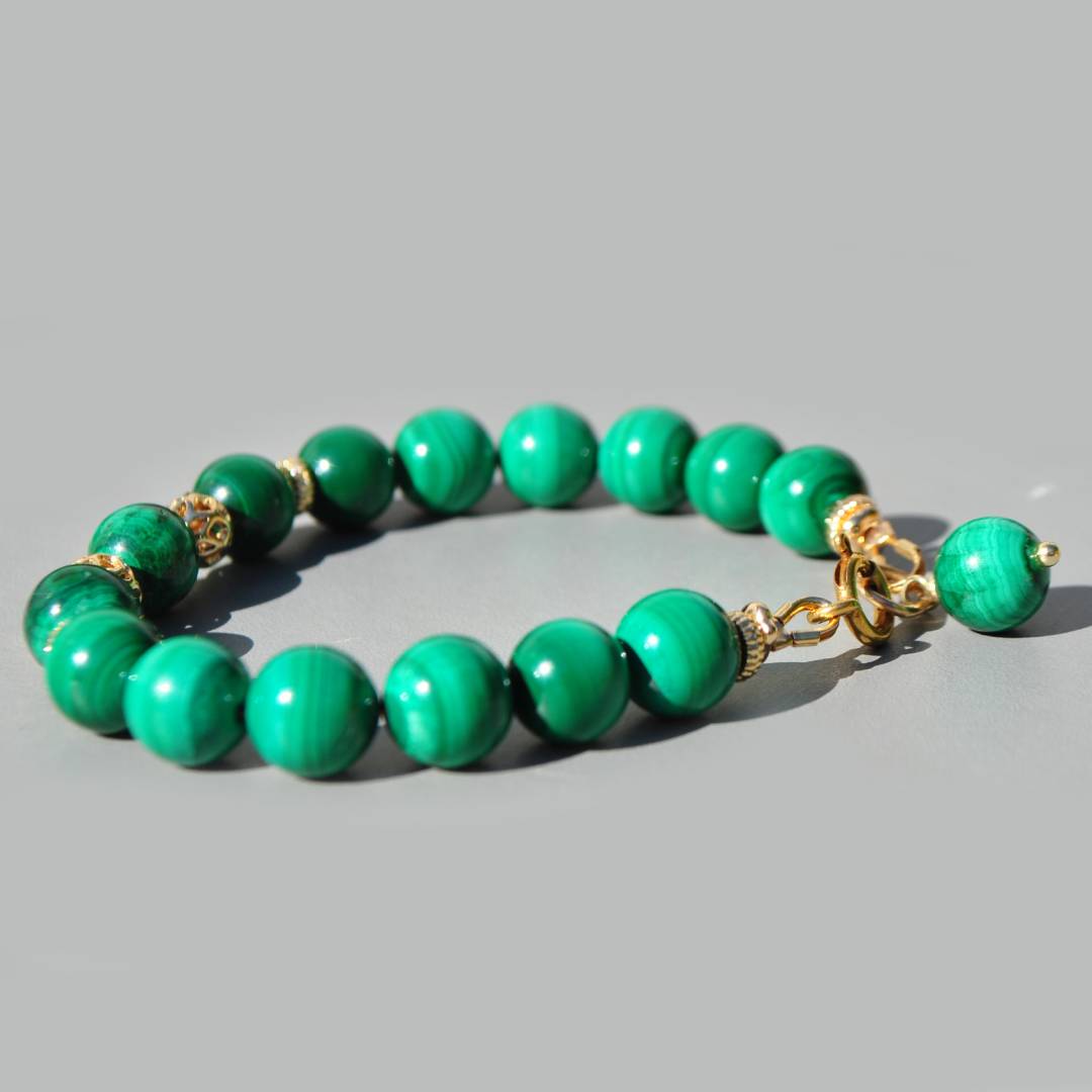 bracelet perle ronde Malachite(1)