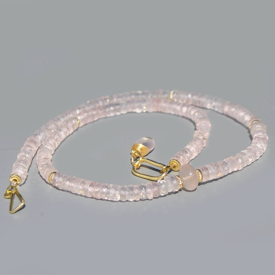 collier quartz rose naturel(4)