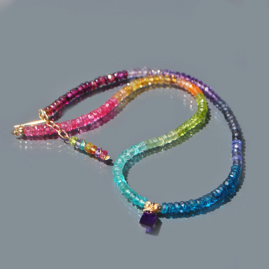 collier multi pierre Améthyste