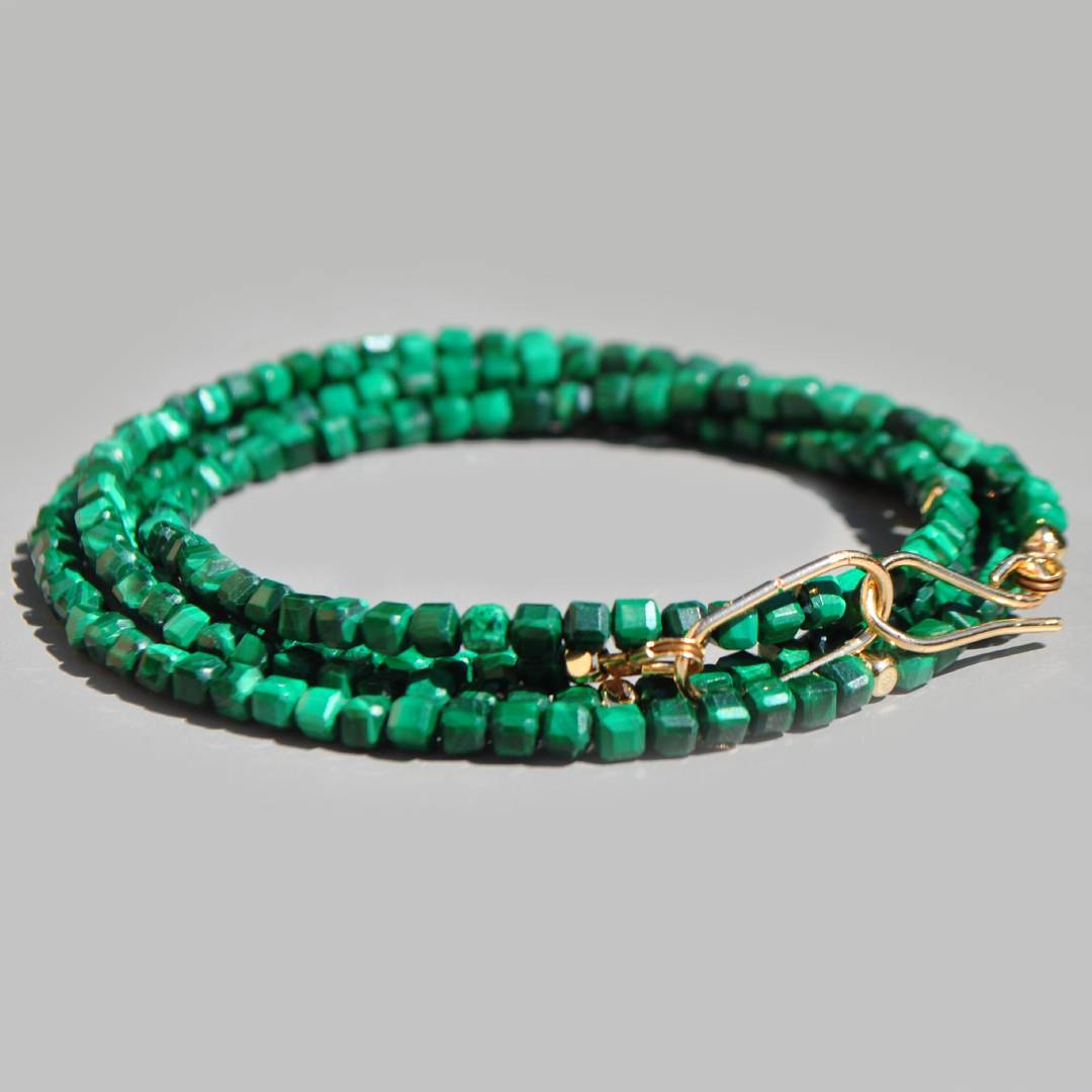 sautoir Malachite or-1