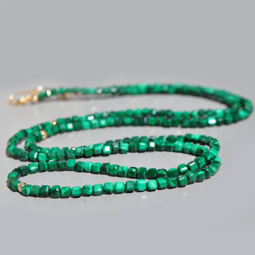 sautoir Malachite or-2