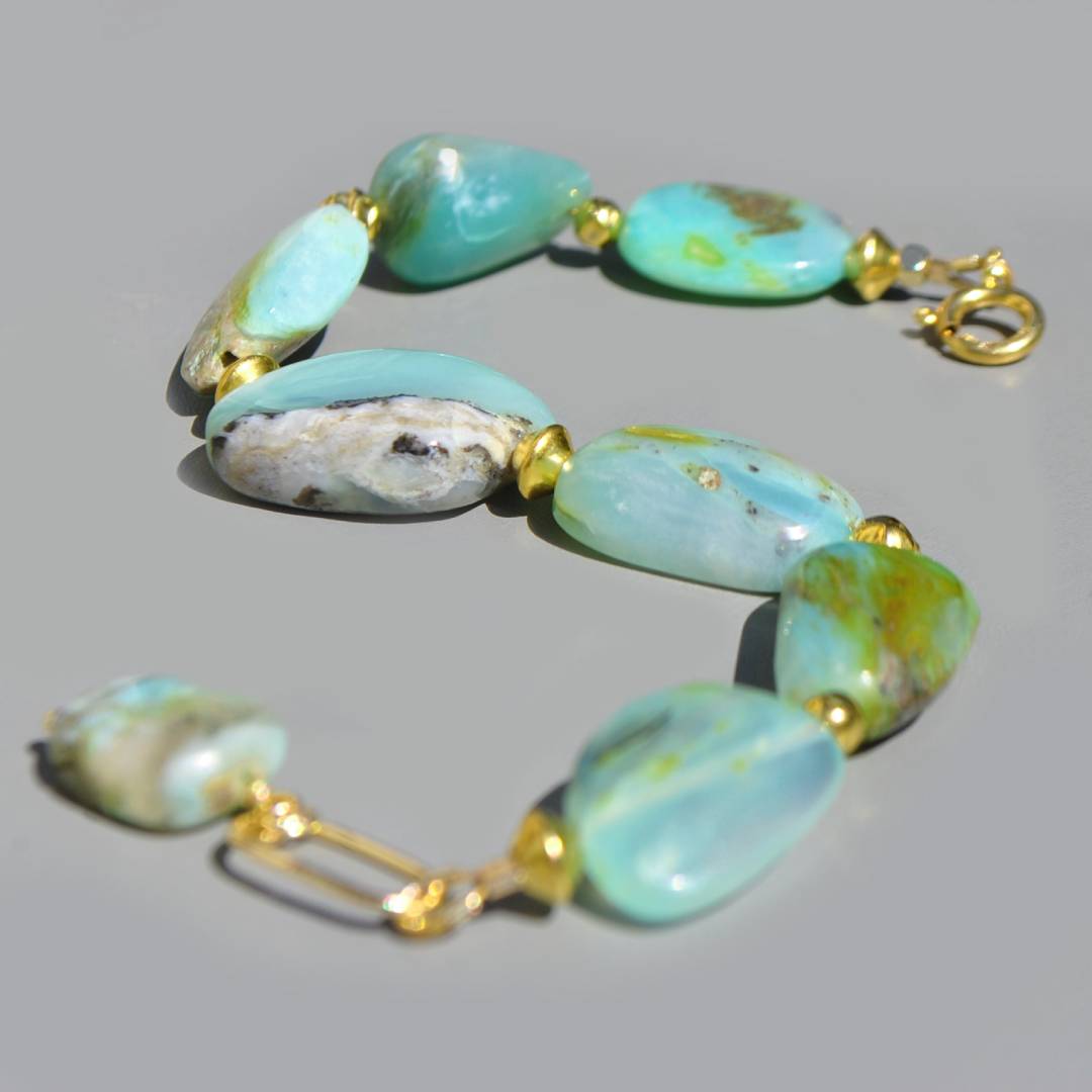 Bracelet Opale du pérou brute-5