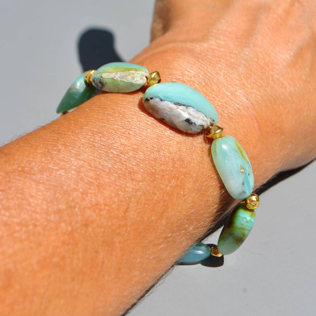 Bracelet Opale du pérou brute-B