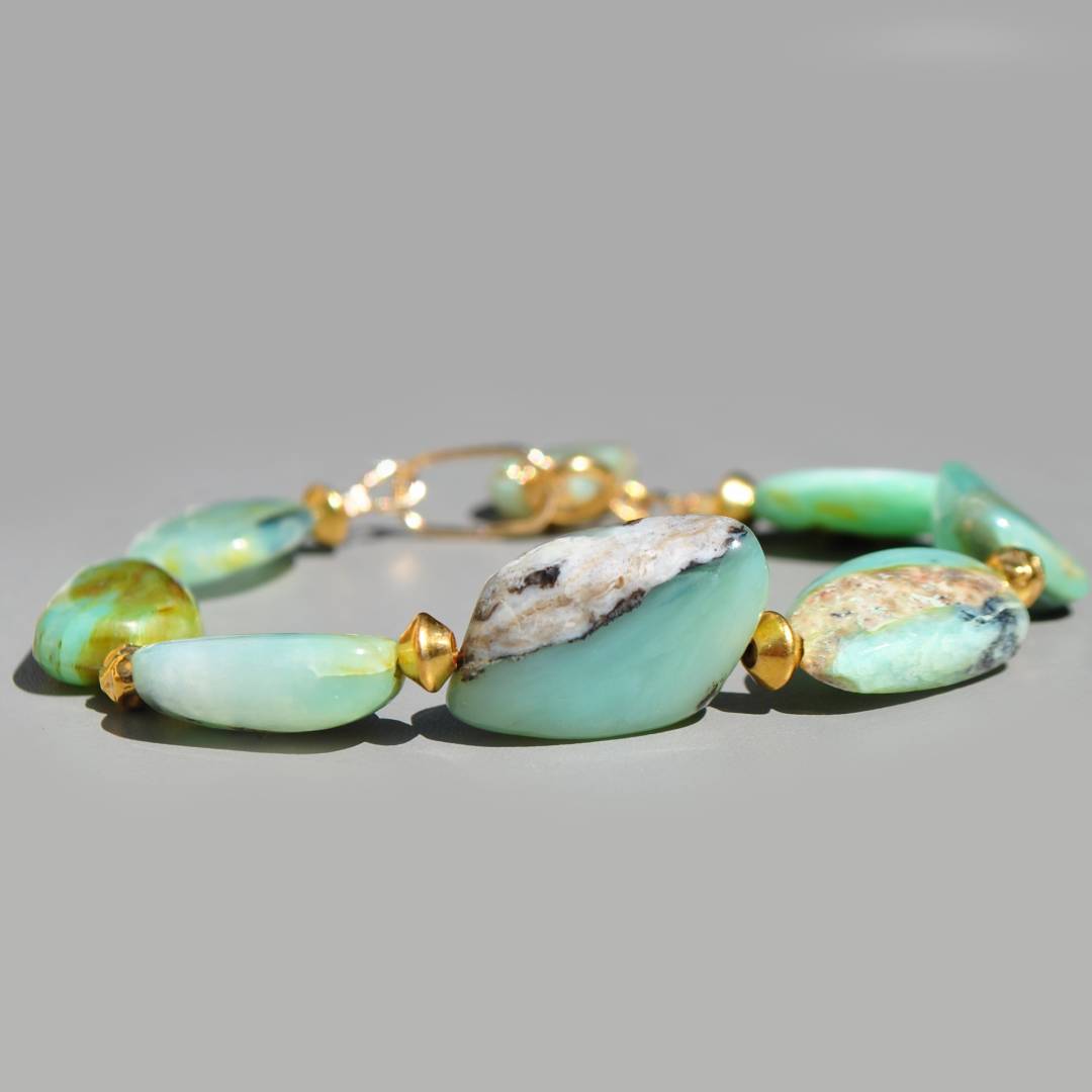 Bracelet Opale du pérou brute