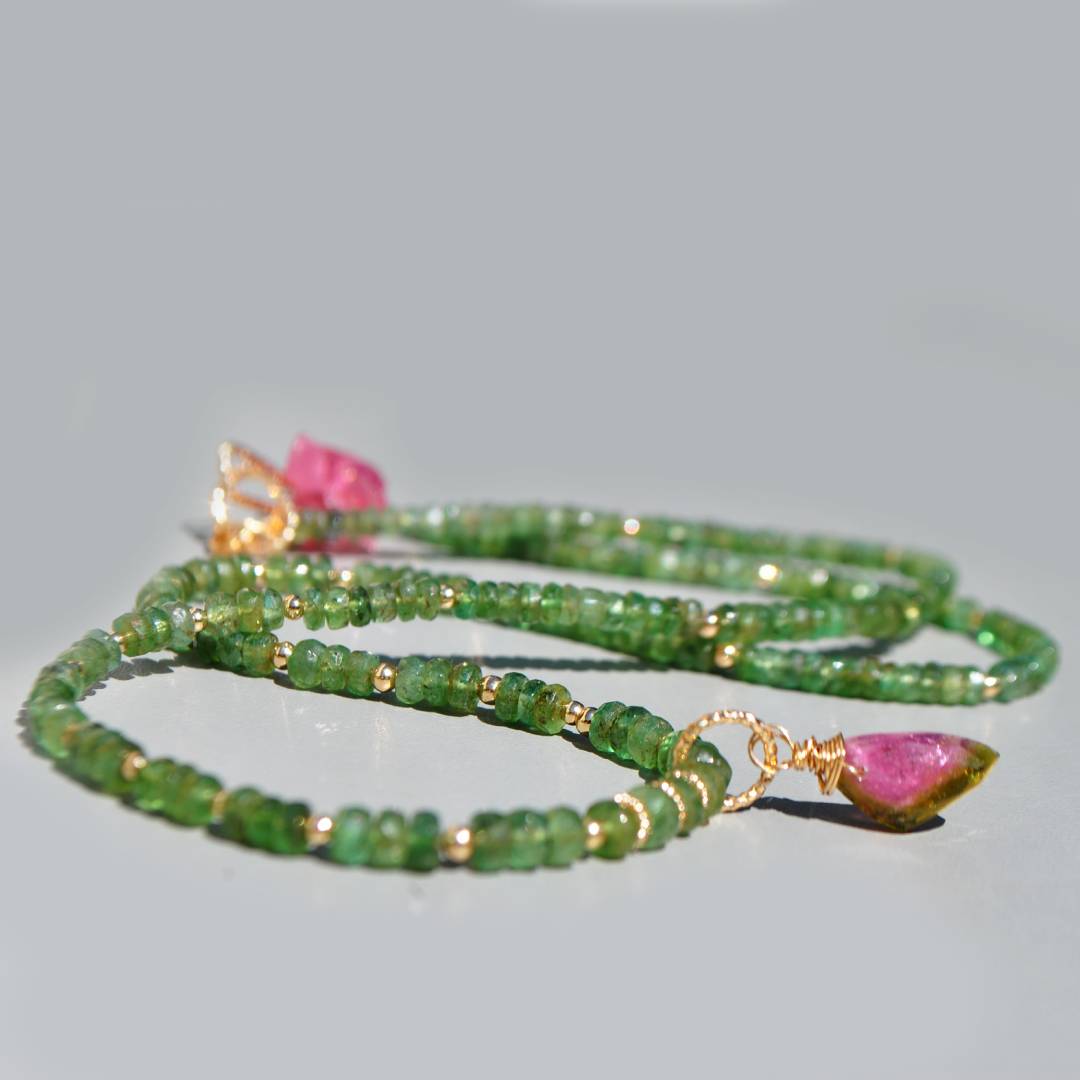 collier emeraude tourmaline pastèque-5