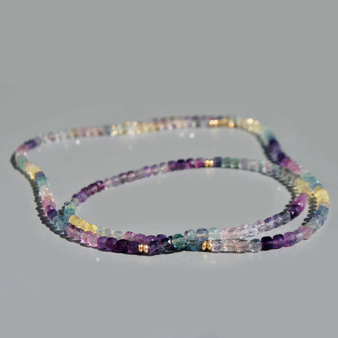 sautoir fluorite multicolore or-6