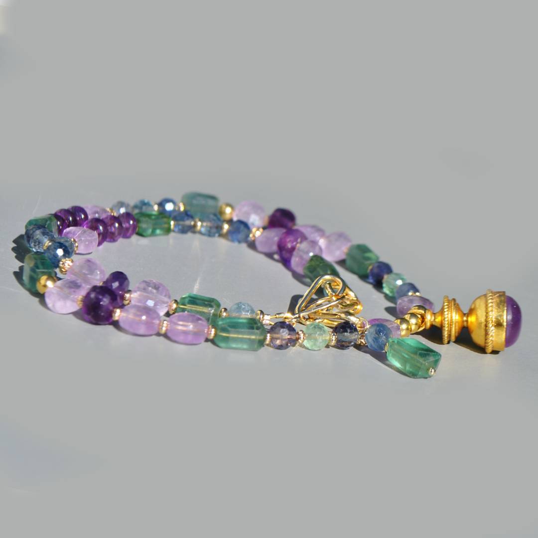 collier pendentif lanterne amethyste fluorite or-6