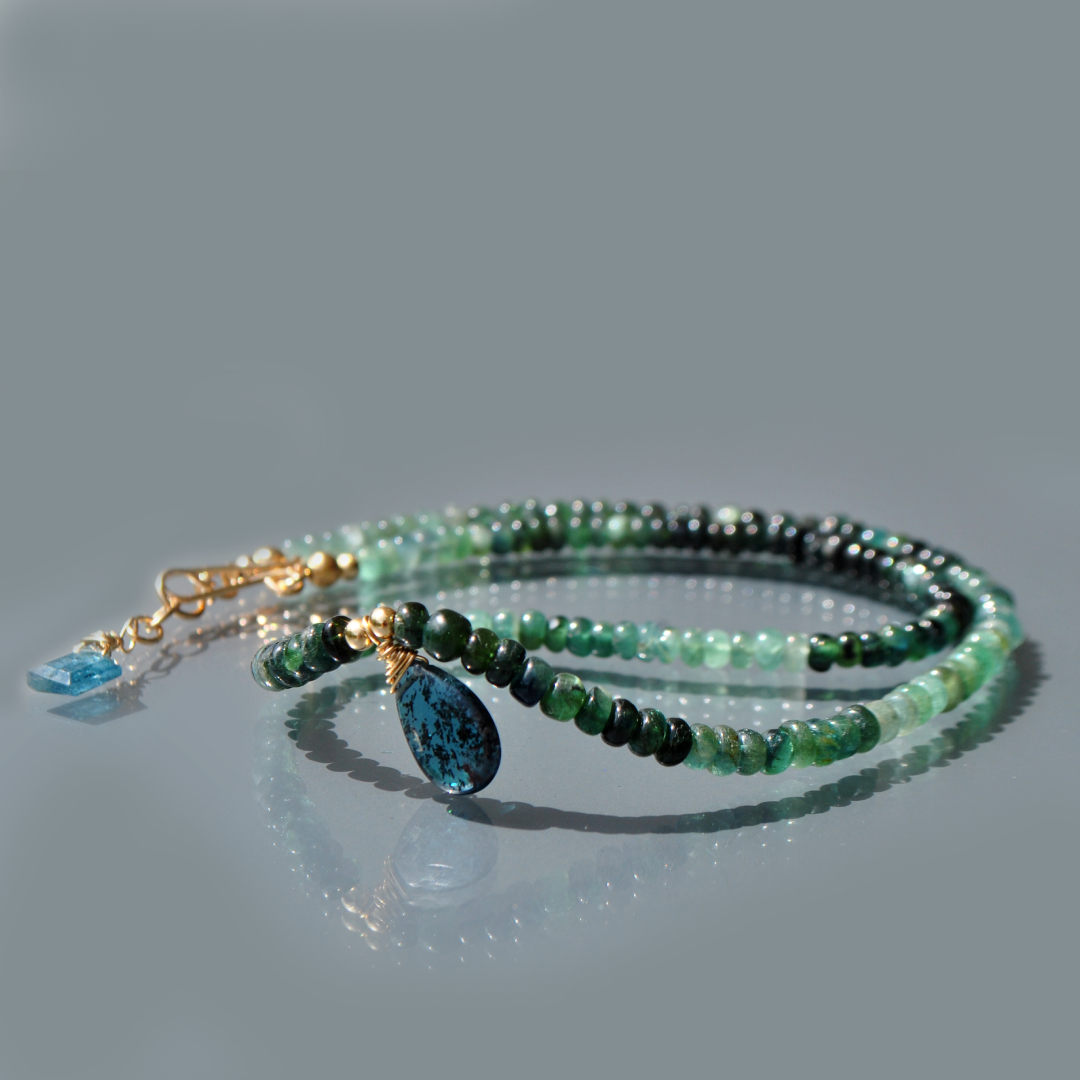 collier tourmaline verte