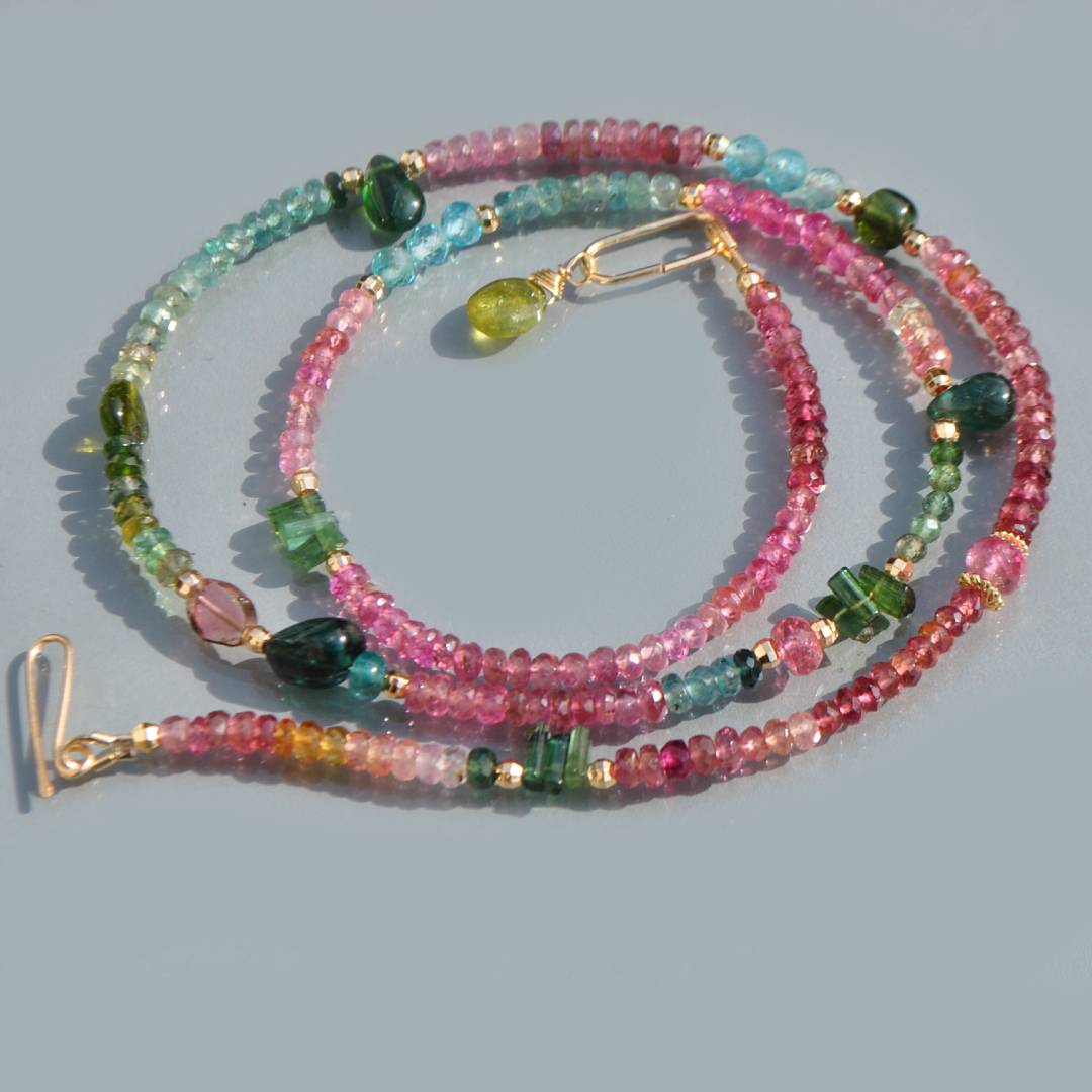 collier multi tourmaline goutte apatite bleue-7
