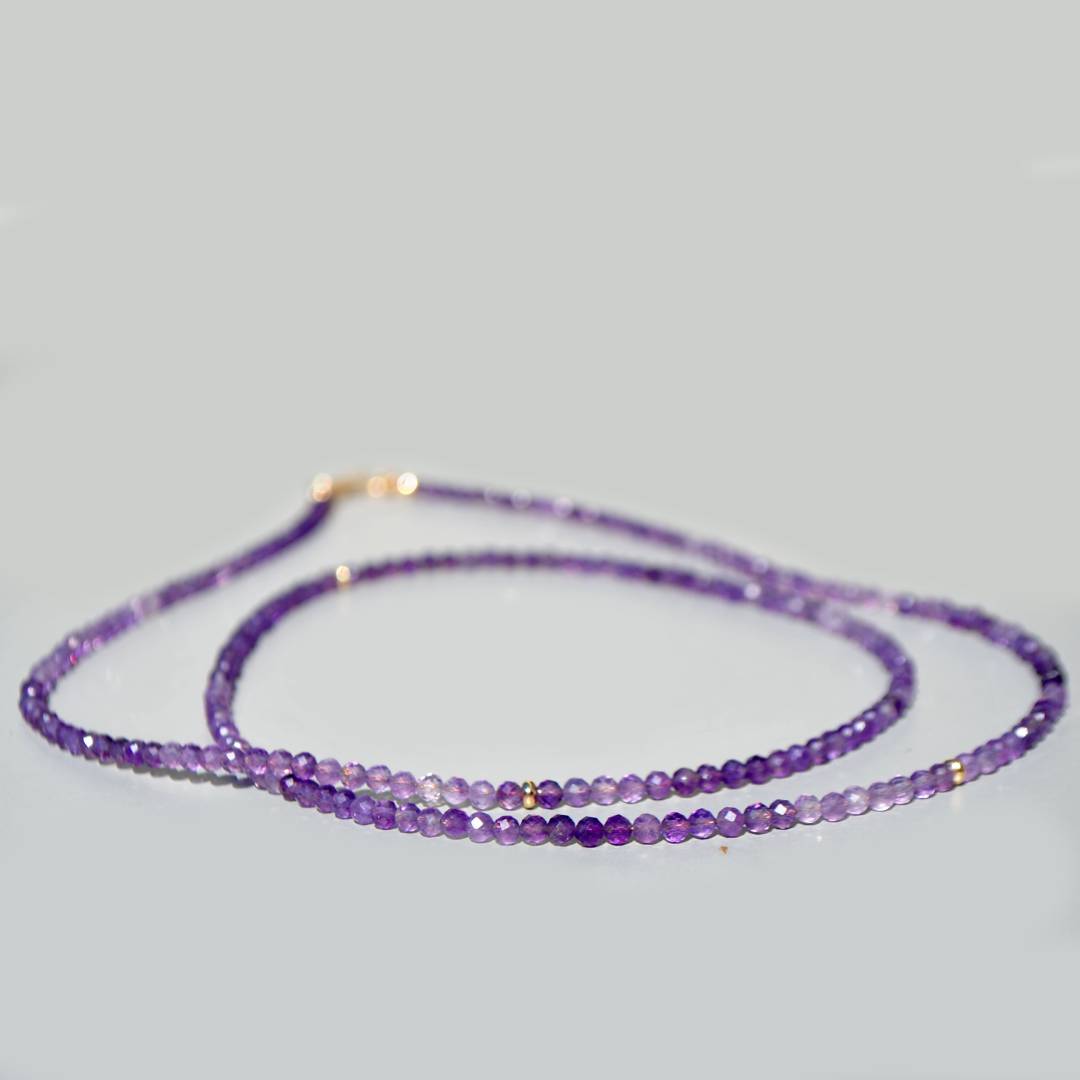 sautoir amethyste naturelle gold filled-5