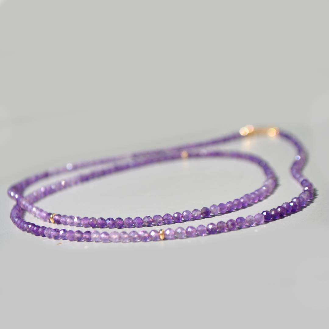 sautoir amethyste naturelle gold filled-6