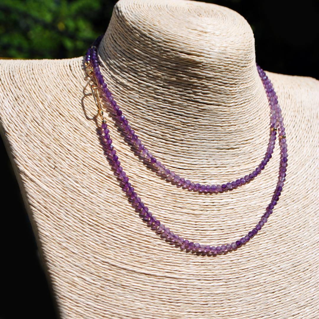 sautoir amethyste naturelle gold filled-9