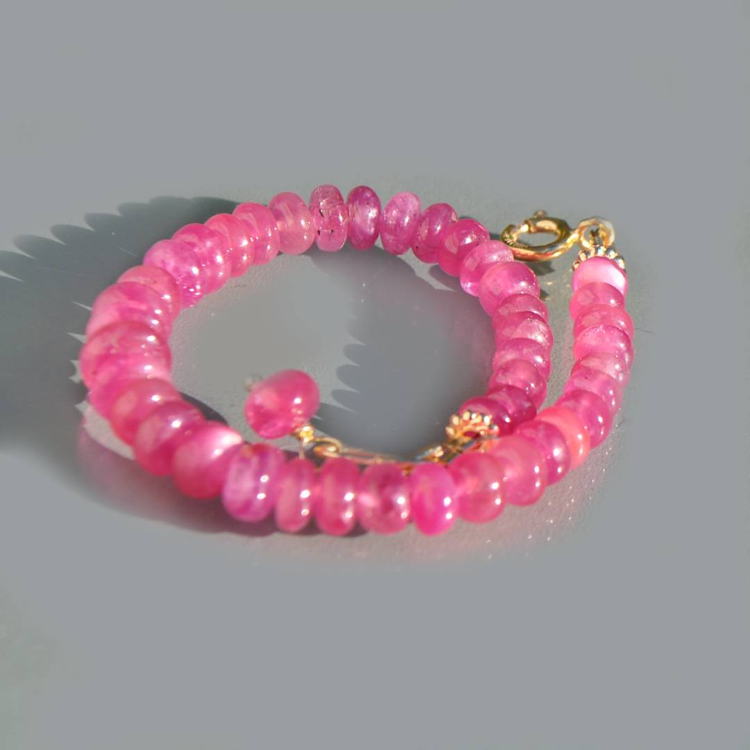 bracelet rondelle lisse saphir rose  projet-8 (1)