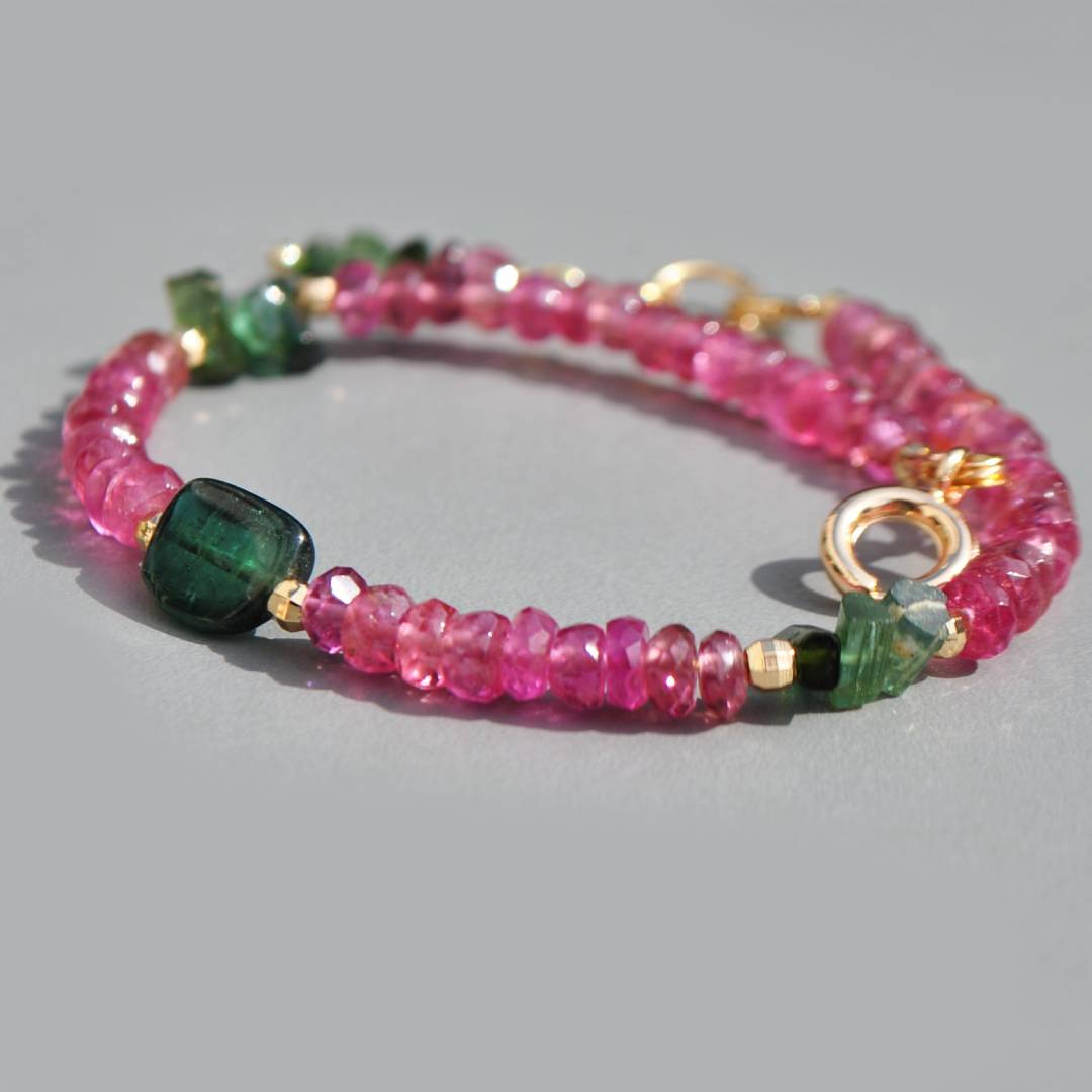 bracelet rubellite tourmaline bleue-1 (1)