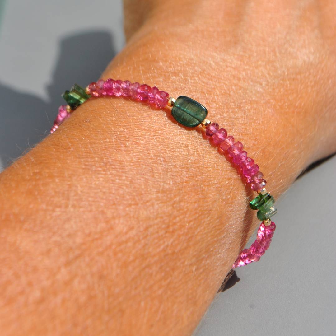 bracelet rubellite tourmaline bleue-8