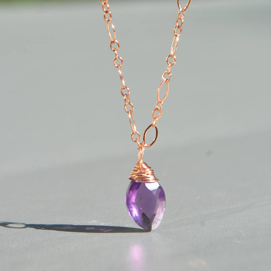 collier goutte amethyste-2