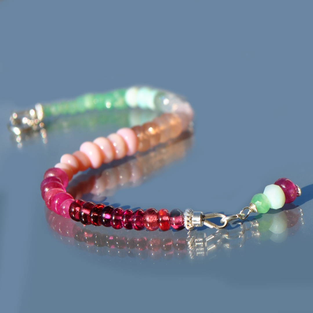 bracelet pastel multi pierres-6