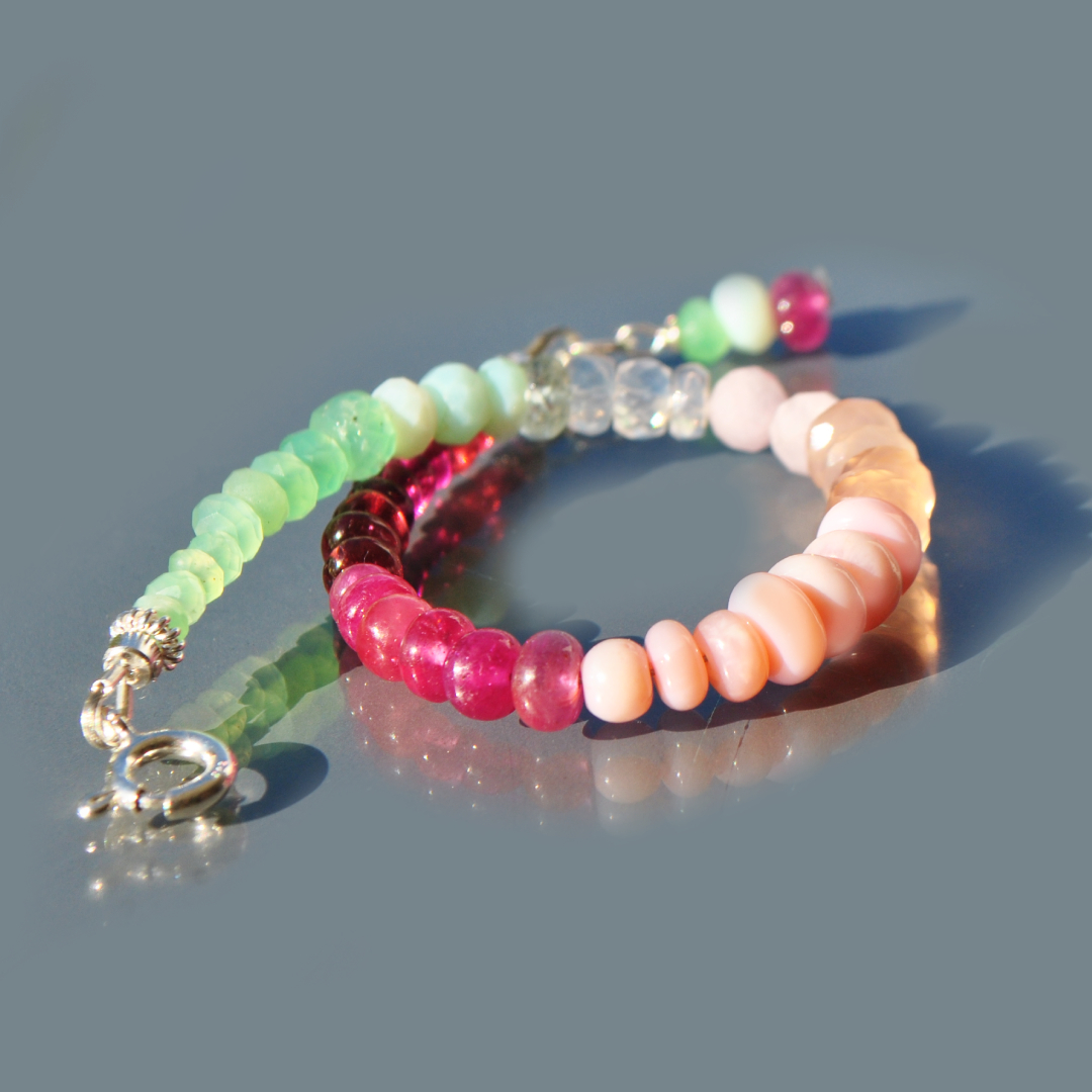 bracelet pastel multi pierres-5