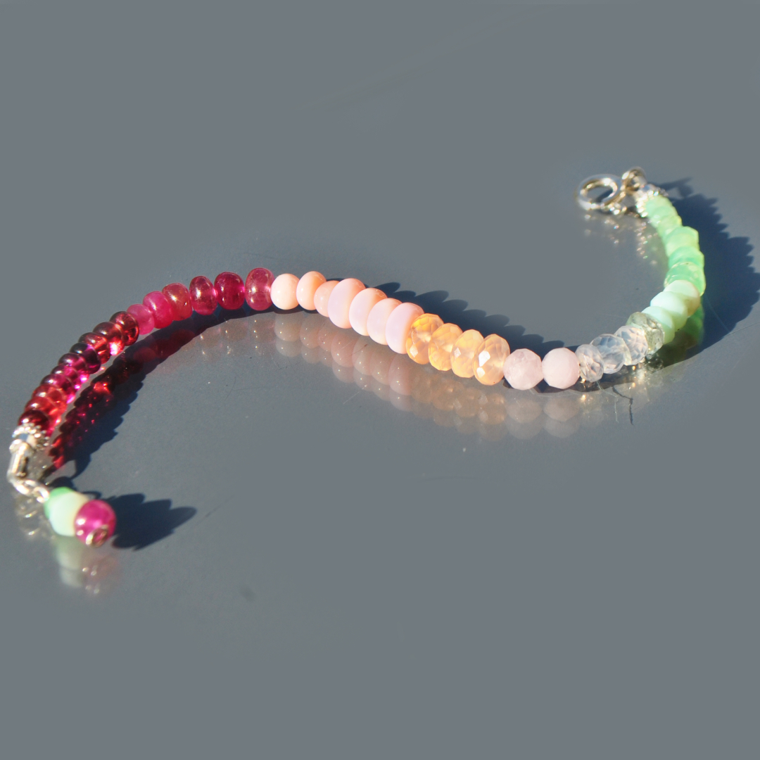 bracelet pastel multi pierres-8