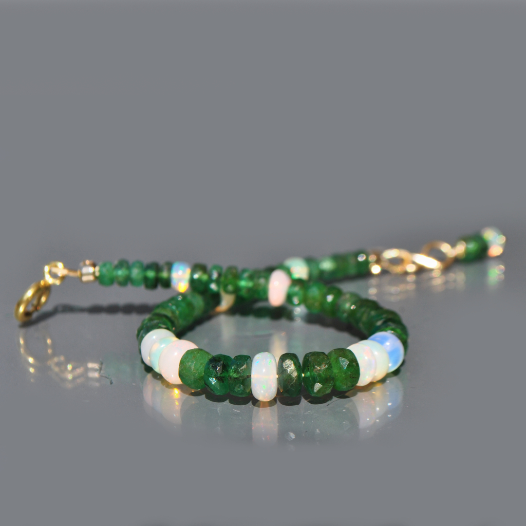 bracelet émeraude opale-8