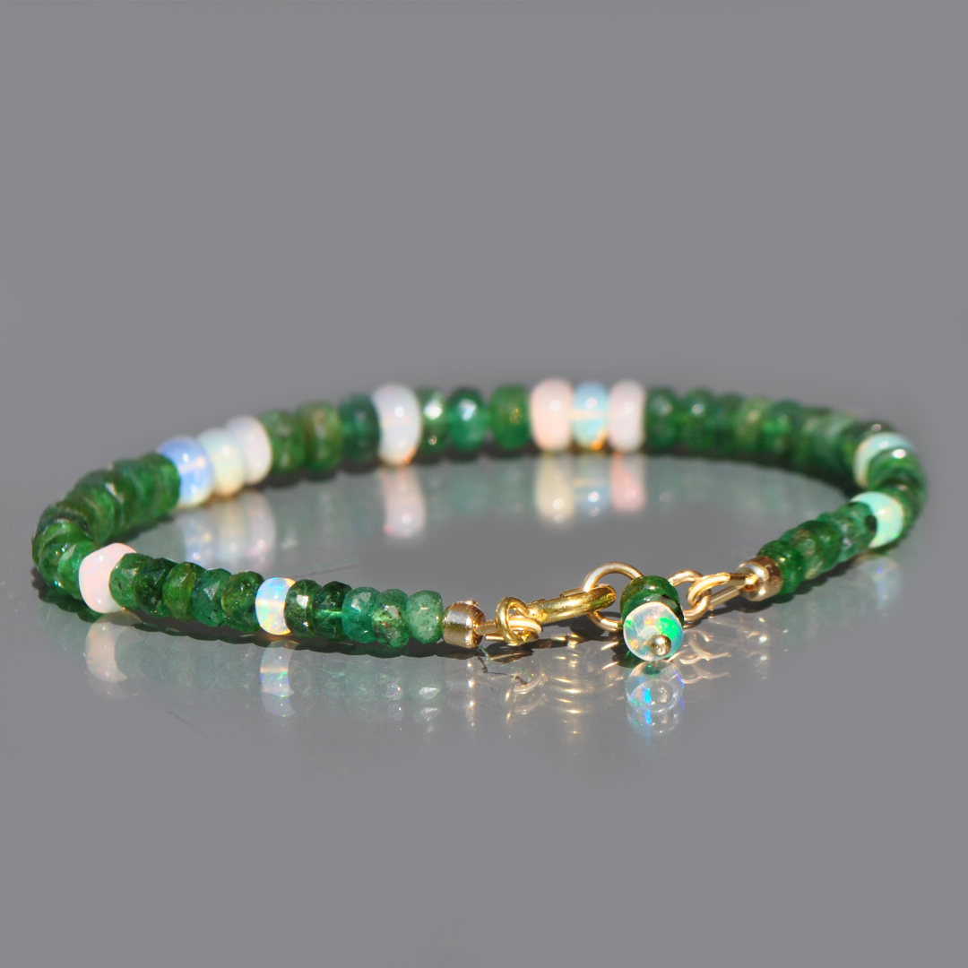 bracelet émeraude opale-5