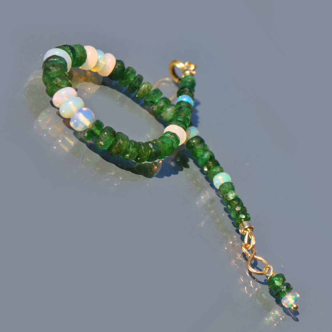 bracelet émeraude opale-7